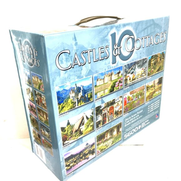 Castles & Cottages 10 Puzzles Box Set NWT - Picture 1 of 11